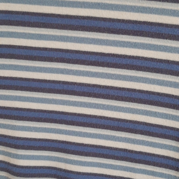 Striped blue short sleeve t-shirt - Picture 3 of 4